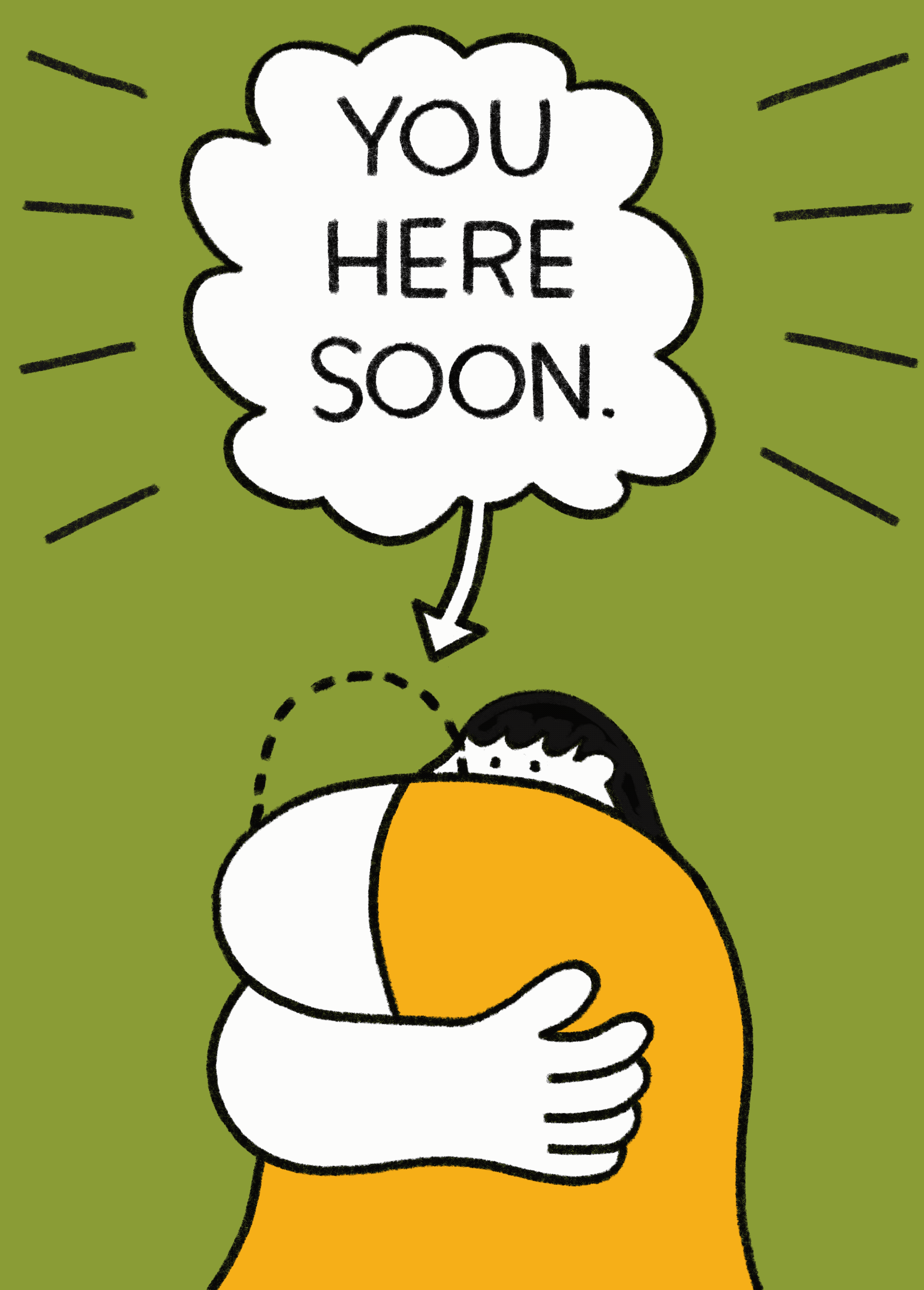 Just Checking In Animted Digital Postcard for Its Nice That X Dropbox 2021