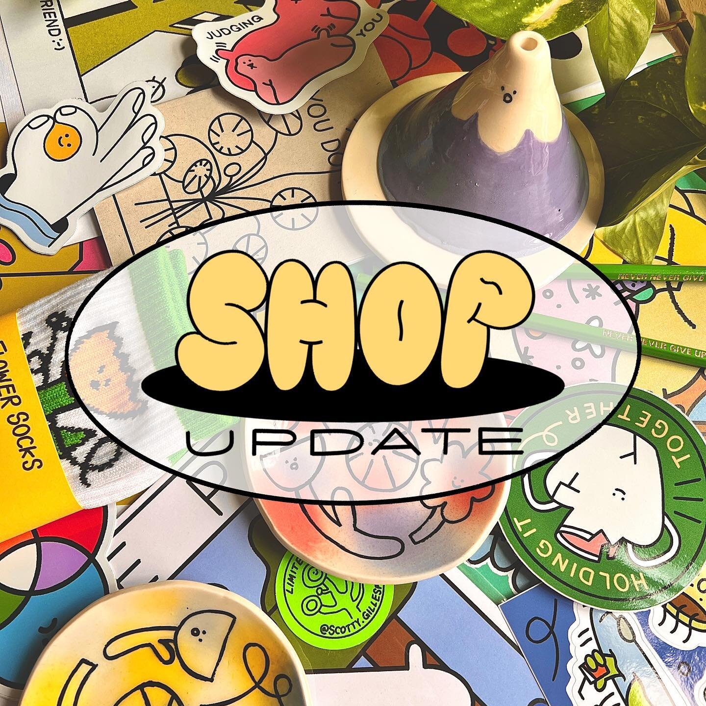 Nice chunky shop update for you and I&rsquo;ve now opened it up to ✨INTERNATIONAL✨ folk! 

Swipe to see what&rsquo;s on offer for you. 🤩

‼️shop opens 15th May at 5pm. So set them alarms ‼️