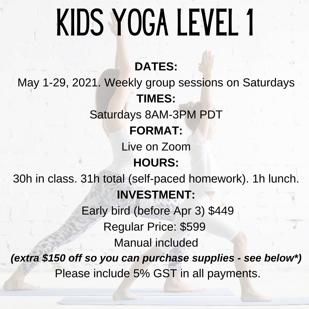 Kids Yoga Teacher Training — The Yoga Buggy Bringing yoga to all kids