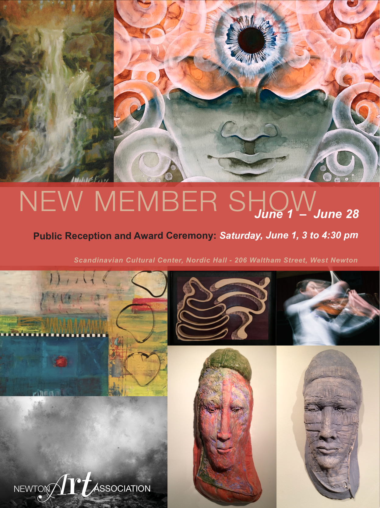 Current: NAA New Member Show First Prize Winner Scandinavian Cultural Center June 2019