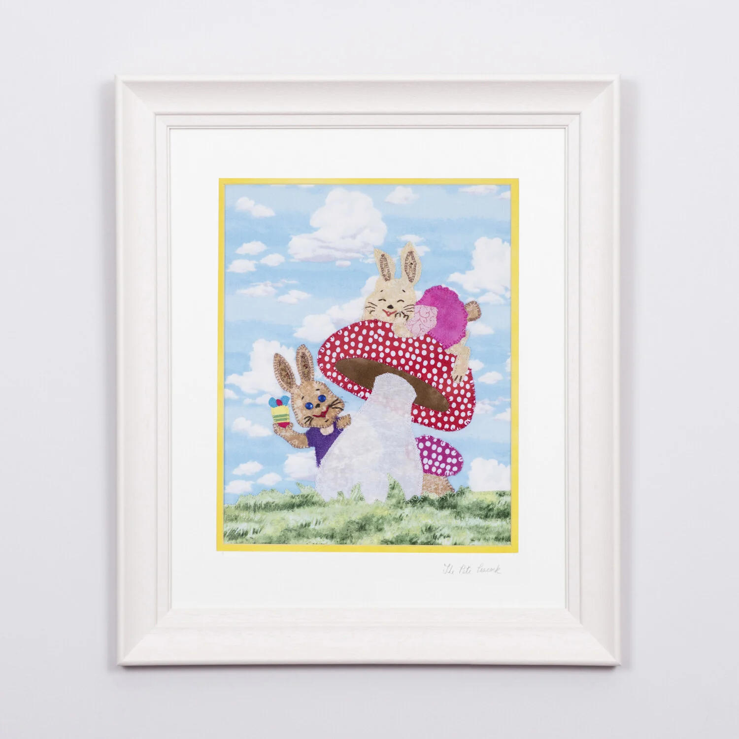 Bunny Buddies €120 8'“x10” in a 15”x17” frame