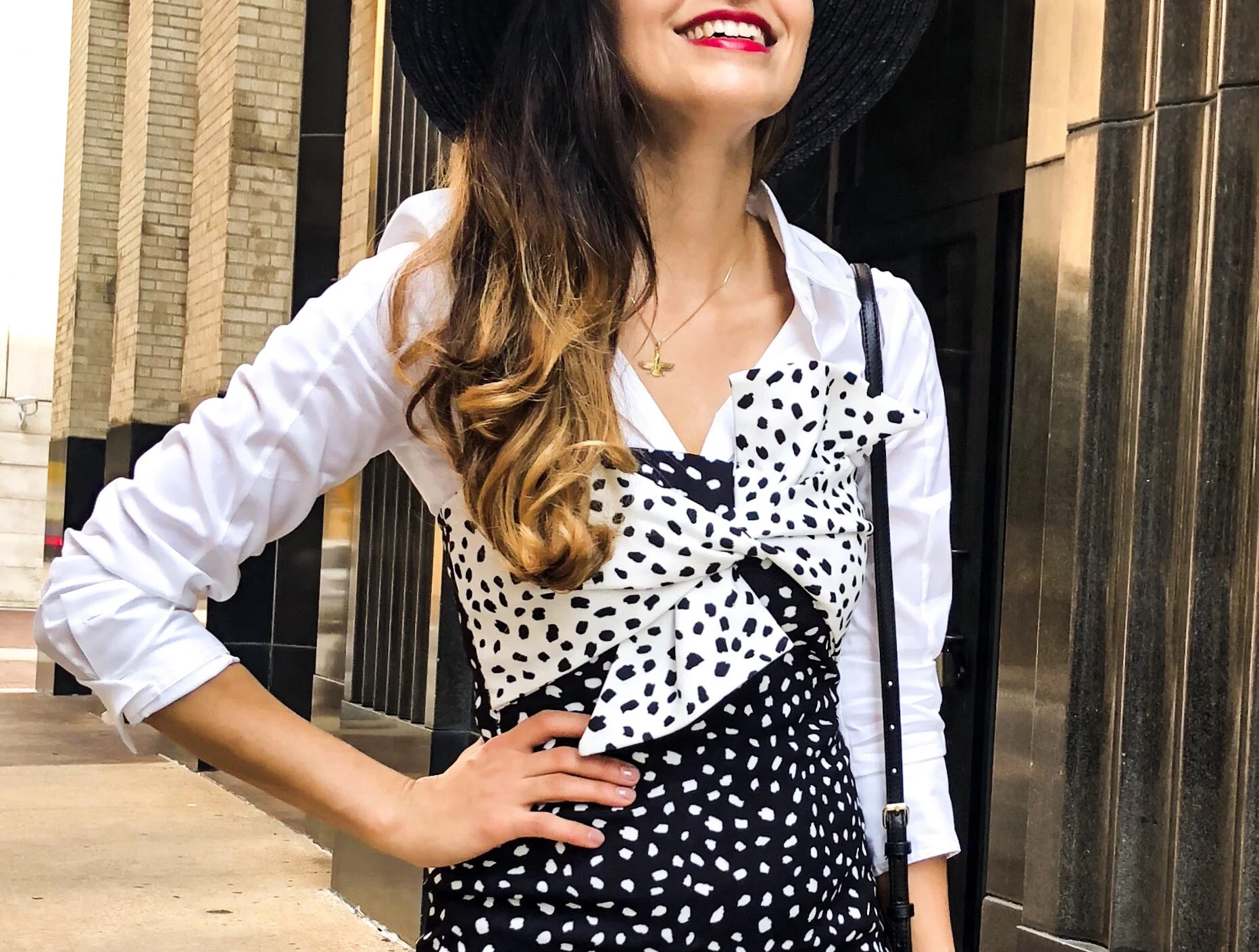 Yin-Yang | Button up with strapless dress