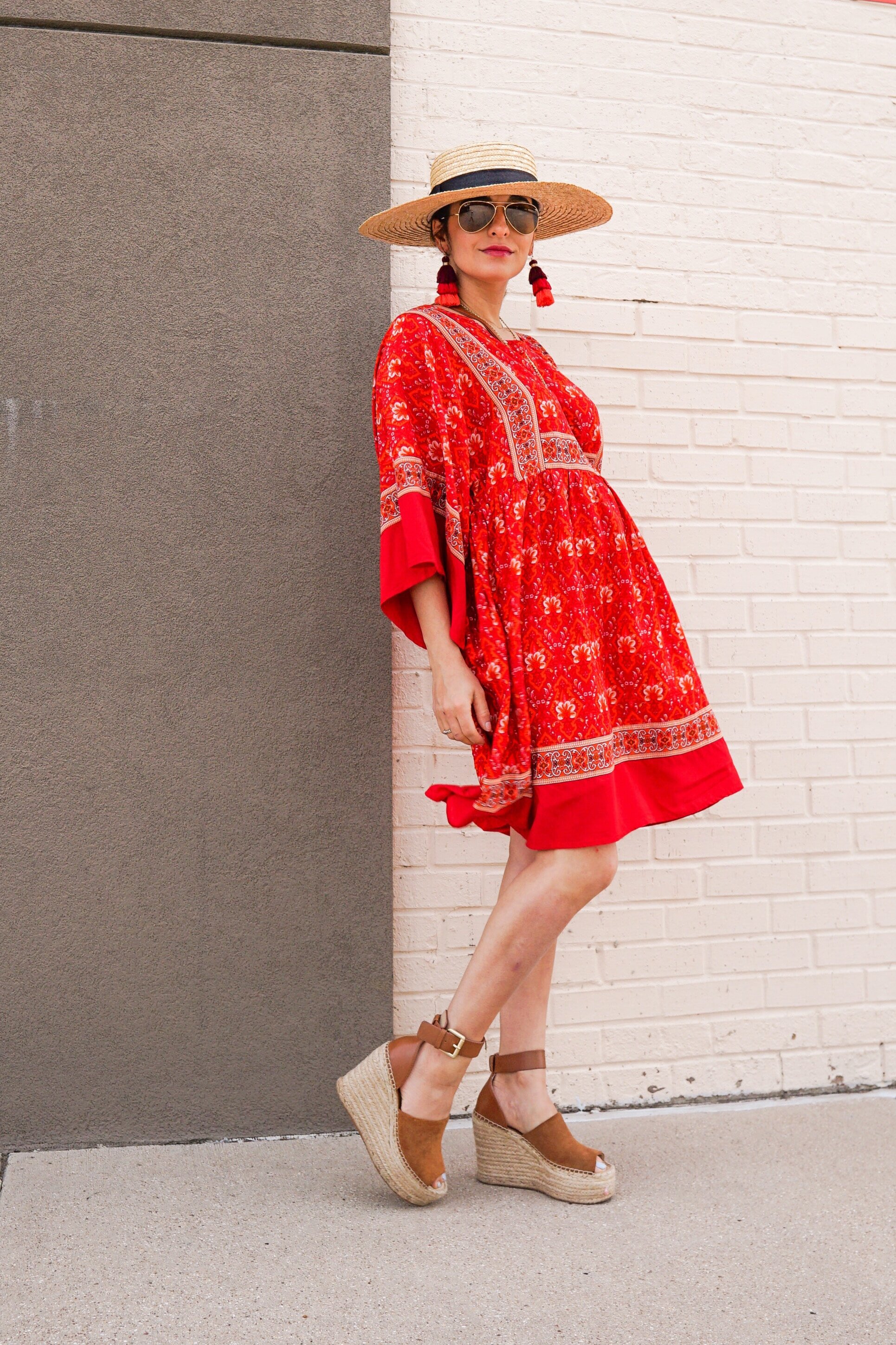 Pattern Play || Red Dress — Shirin Askari