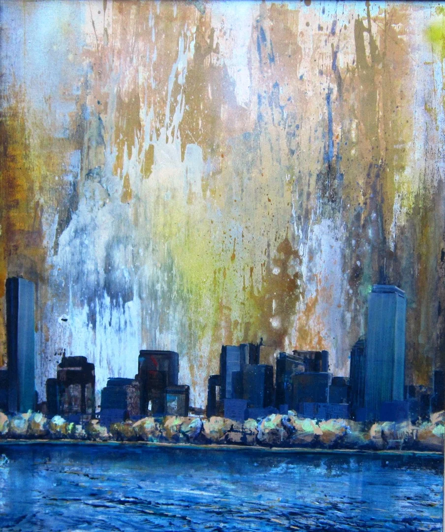 Down by the River 2012. Acrylic on wood. 48in. x 44in.