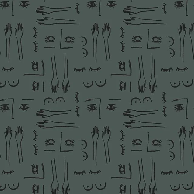 When little scribbles becomes weird patterns.  #textiledesign #patterndesign #surfacedesign #wallpaperdesign #surfacepattern #printandpattern #scribbles #contourdrawings