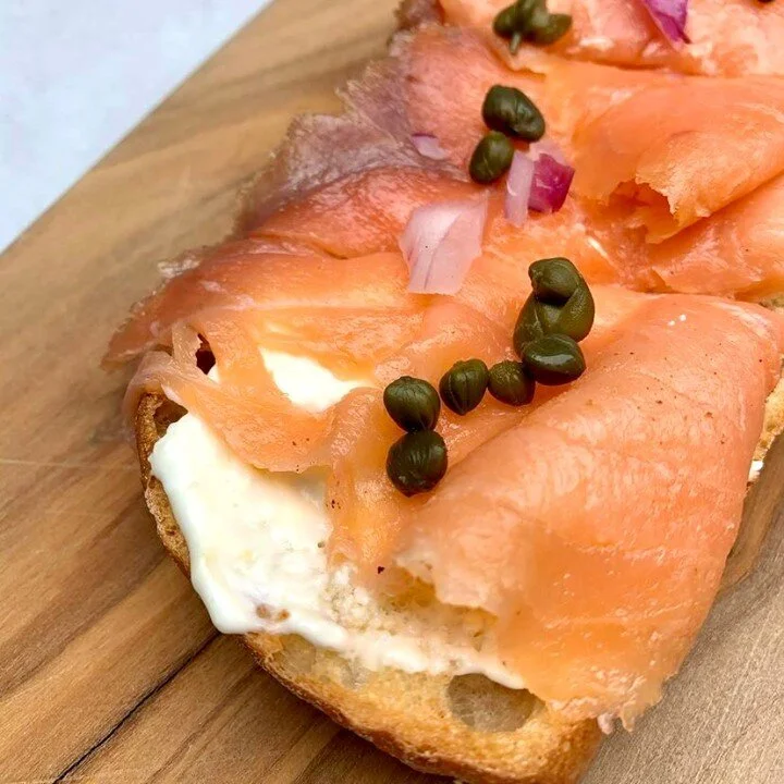 @badandboozybrunch gave us the close up to our salmon toast that makes us wish brunch was every day.