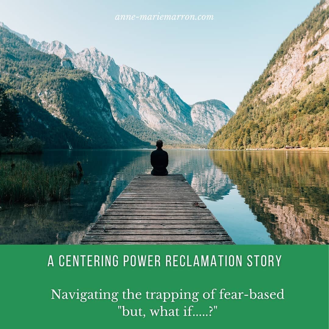 During a power reclamation interview, I had the privilege of witnessing a woman move from fear and guilt into her centering power.

As she spoke about her sick dog she entered a state of panic and fear.

In tears, she shared about her grief and guilt