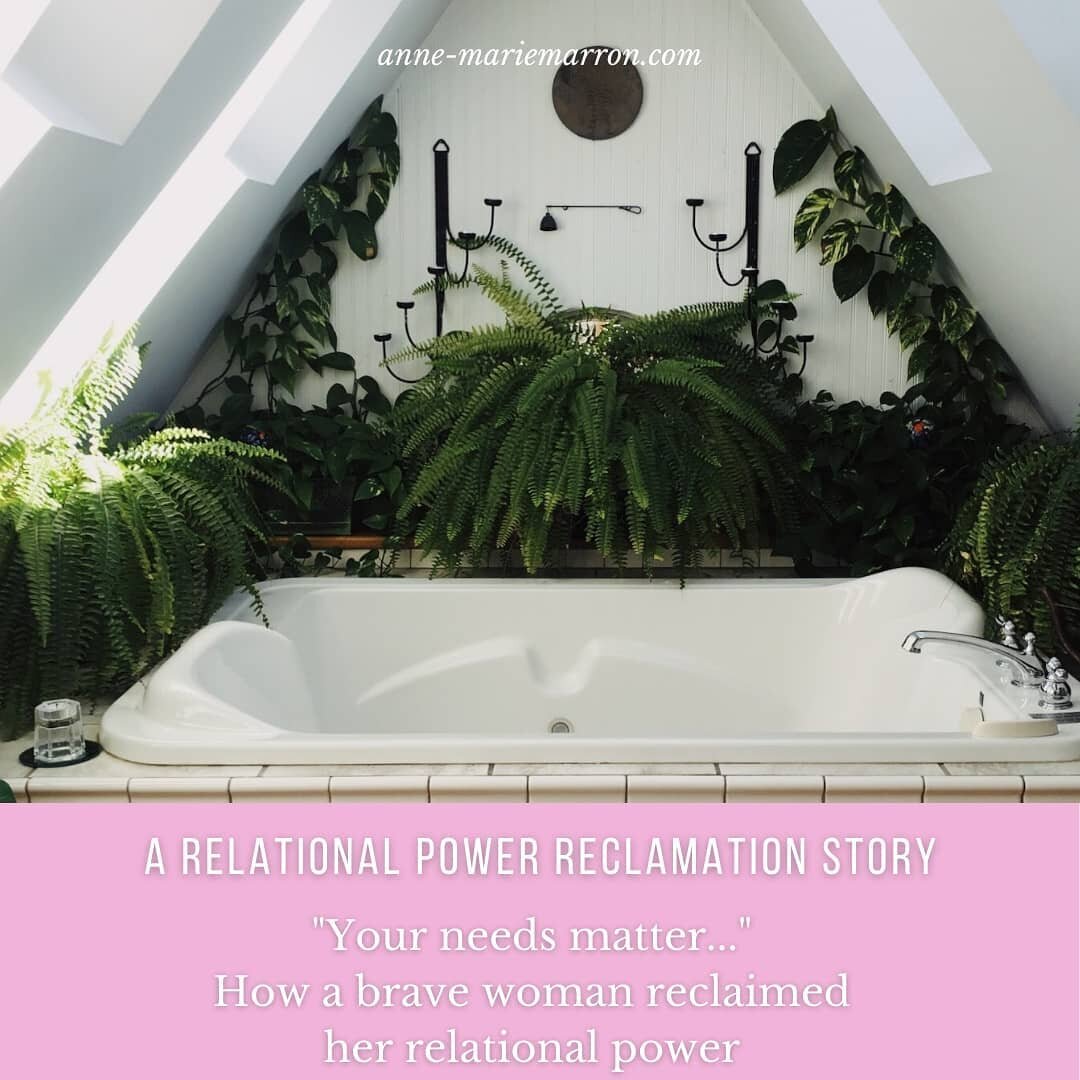 This summer during a power reclamation interview I spoke with a brave woman as she shared about how she lost and, years later, reclaimed her power in her 14-year marriage:&nbsp;

Here&rsquo;s what she said:&nbsp;

&ldquo;I wanted to have my needs val