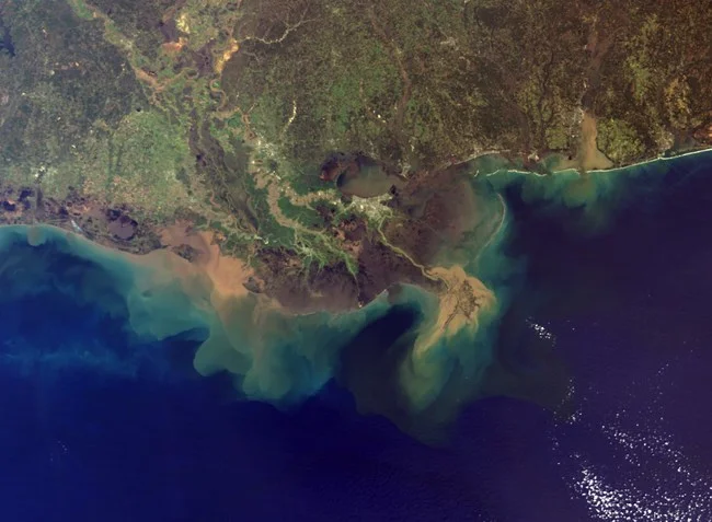 Mississippi Delta soil plume and dead zones