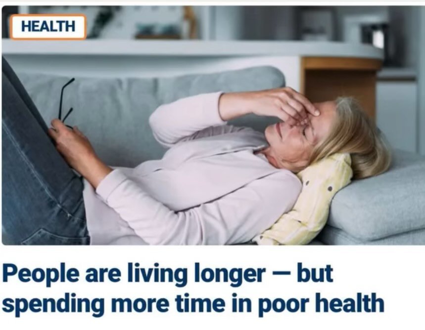 Medicine can extend life, but that doesn&rsquo;t mean it makes us healthier. That&rsquo;s our own responsibility. And being healthy doesn&rsquo;t mean not being sick. Once you have a disease, that process has happened over the last several decades an