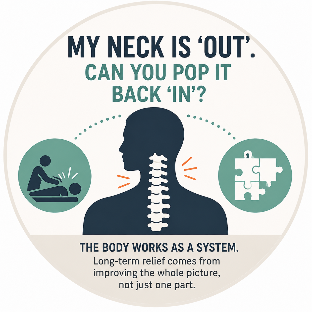 My Neck Is Out. Can You Pop It Back In?