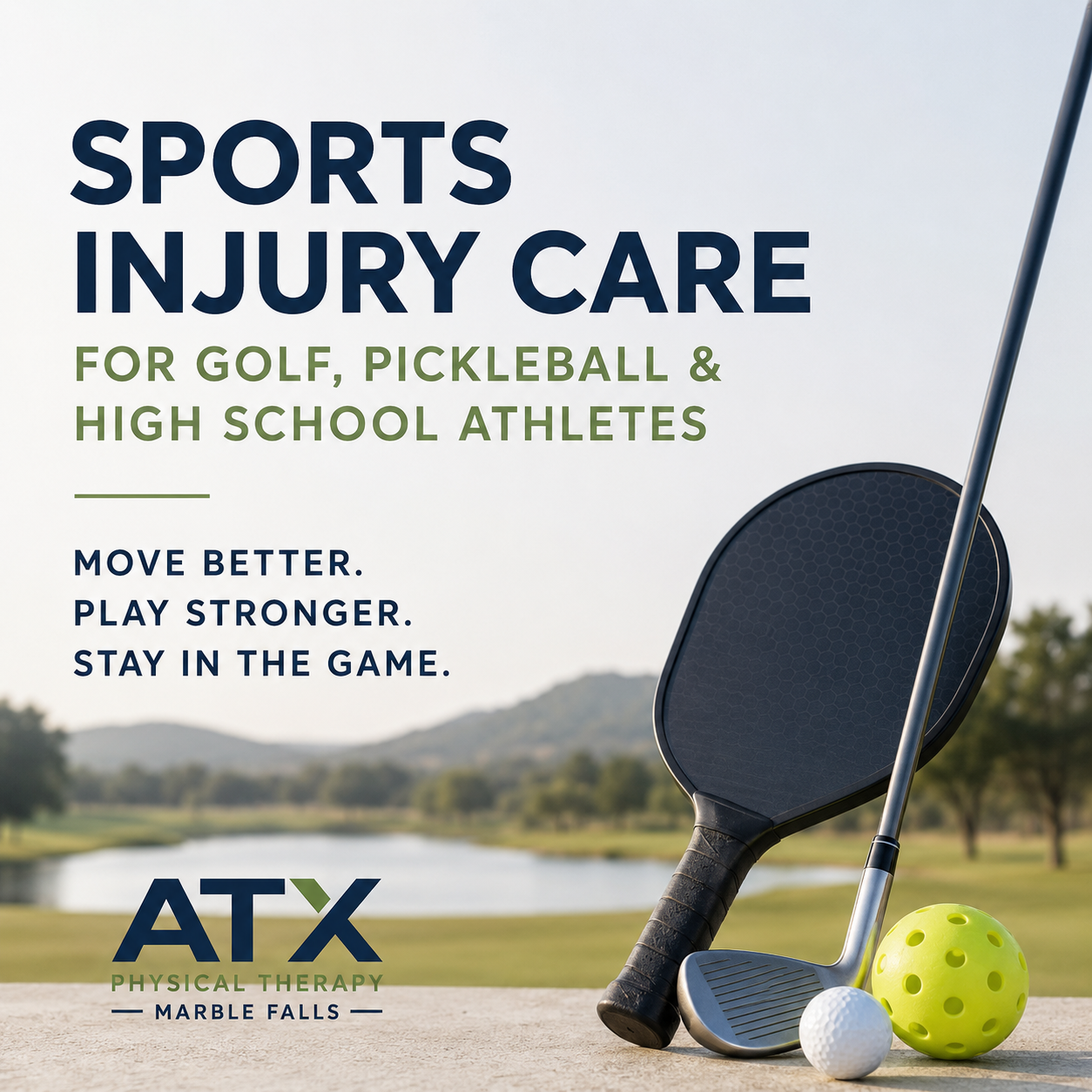 Sports Medicine Physical Therapy in Marble Falls