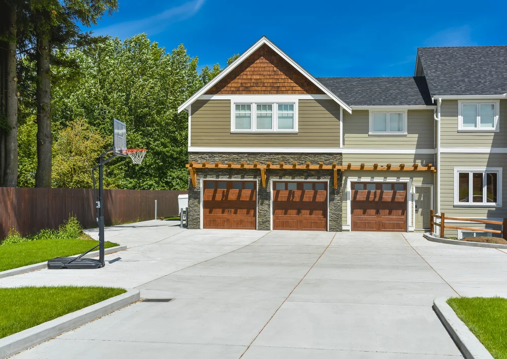 Stamped simple driveway los angeles