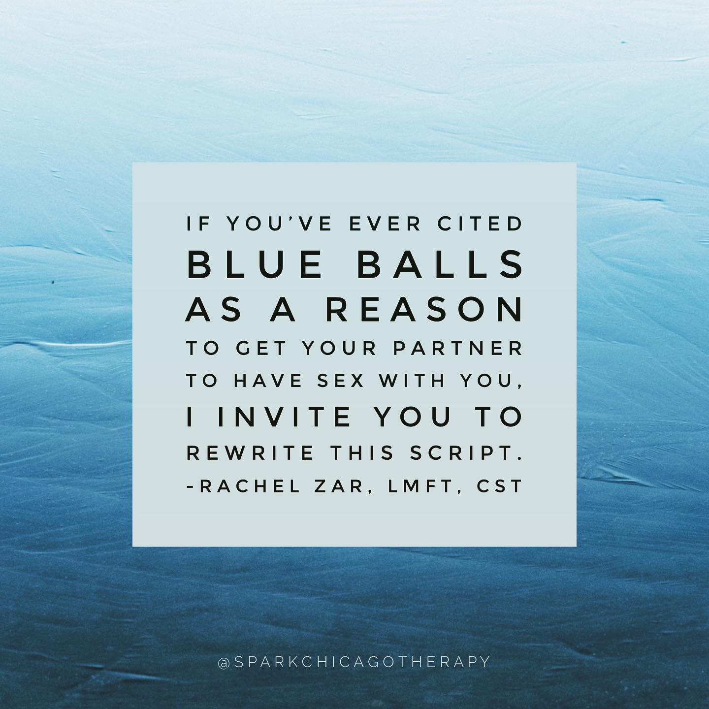 Louder 👏for👏🏼 the 👏🏽people 👏🏾in 👏🏿the back! This is an unmissable blog post, people. For scrotum-owners and vulva-owners alike, today Rachel talks about the dangerous MYTH of blue balls and the damage this coercive narrative leaves. Run, don