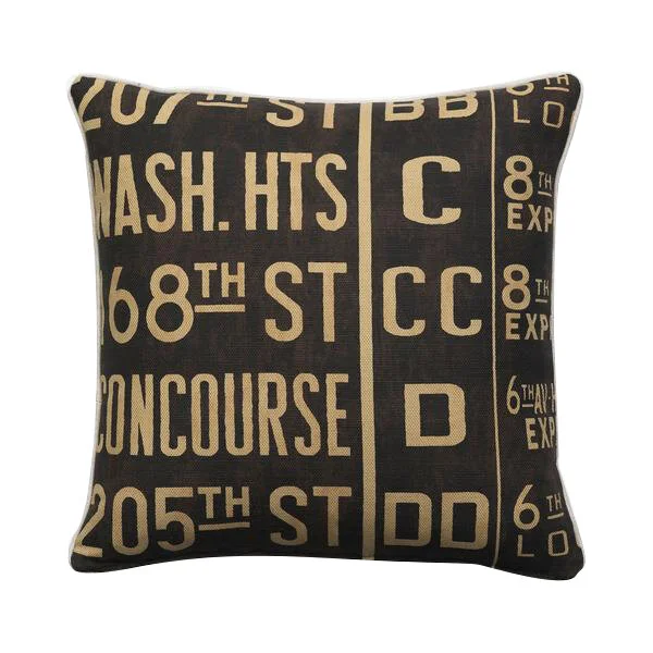 New york print cushion