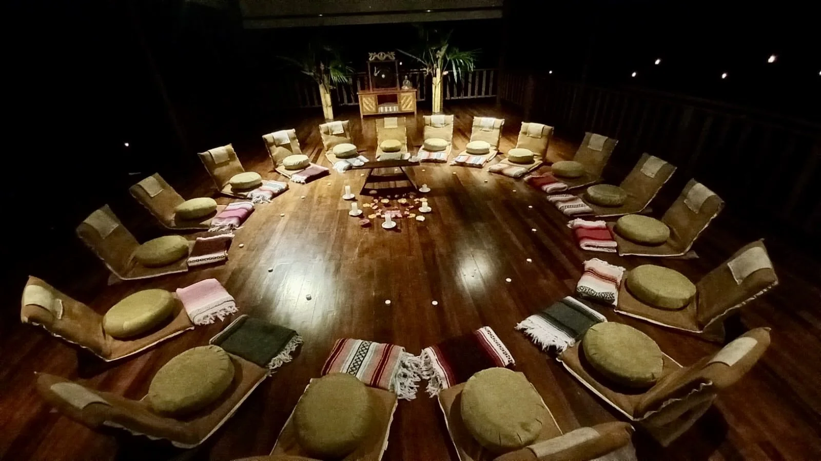 A sacred circle for a community grief ritual