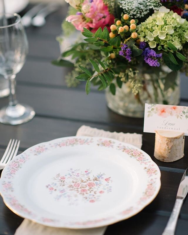 Scouring antique stores looking gorgeous china plates for our Proven&ccedil;al garden party tablescape is one of my favorite things- endlessly shocked by all the different and absolutely beautiful patterns and shapes; seasoned by years of loving use 