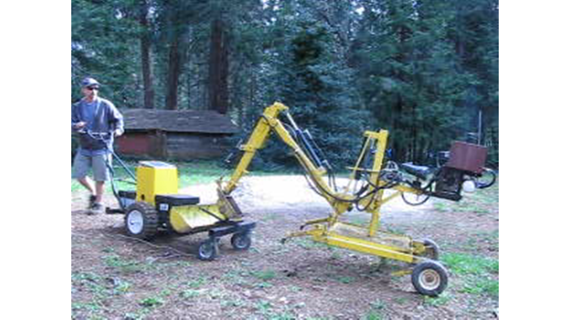 Backhoe and Tractor 
