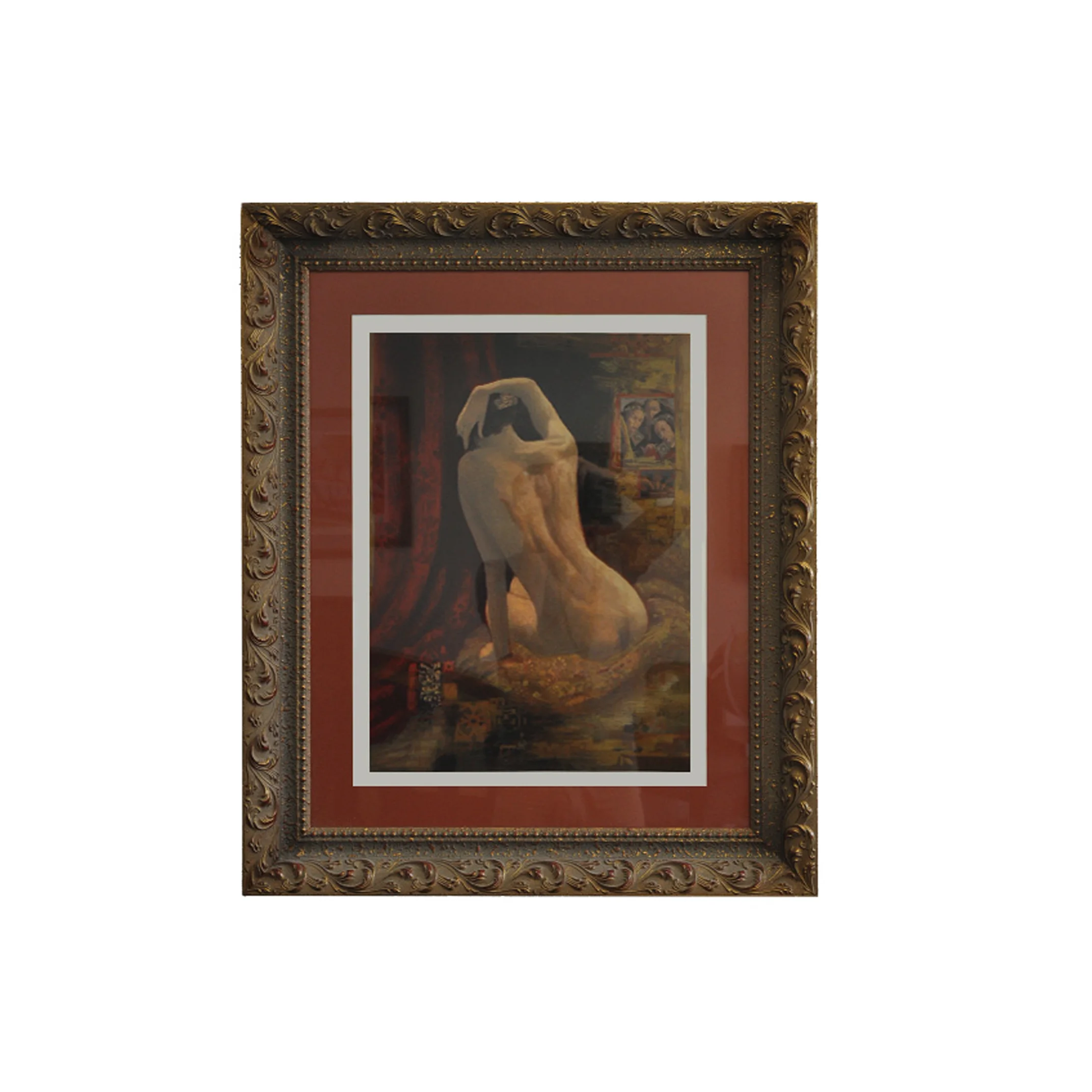 VINTAGE ART DECO FRAMED