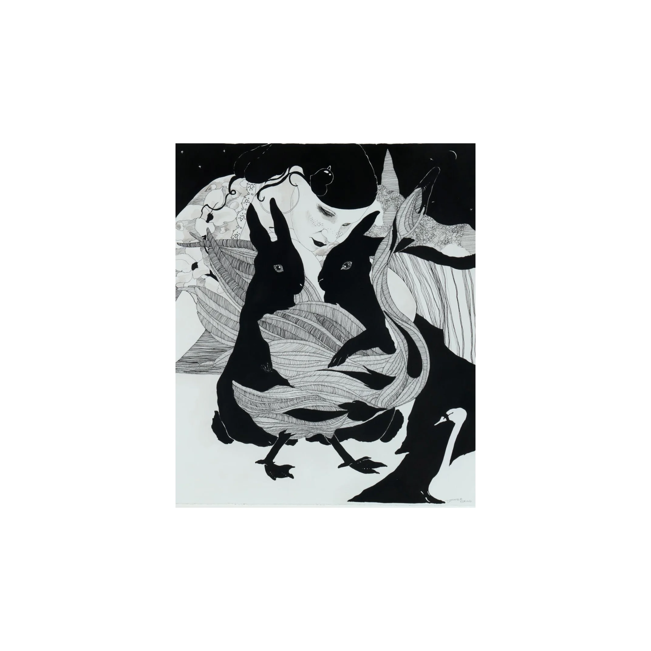 DOMINIQUE ELKIND (21ST C.) SIGNED ETCHING