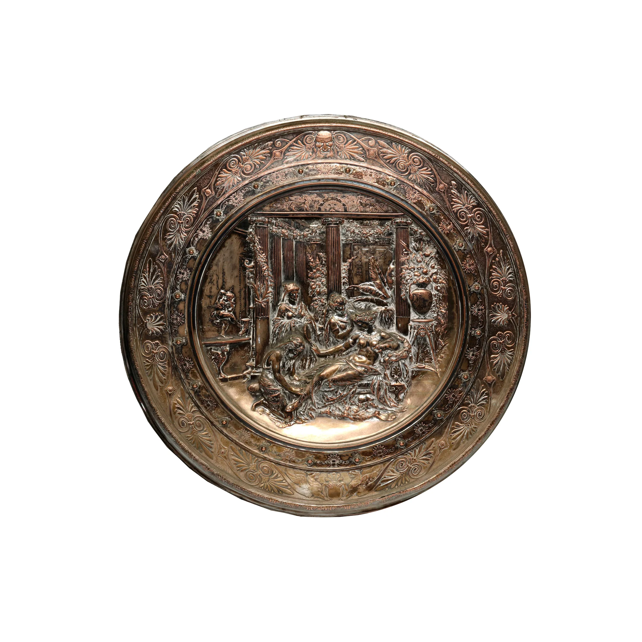 AN ELKINGTON &amp; CO ELECTROTYPE SHIELD 'VANITY' 1876