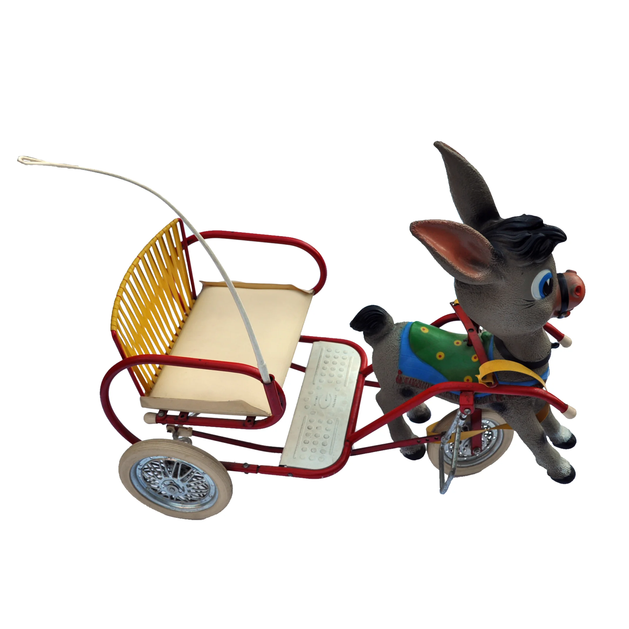 Vintage Donkey Ride on Pedal Cart Peddle Car Gumont Bologna Italy