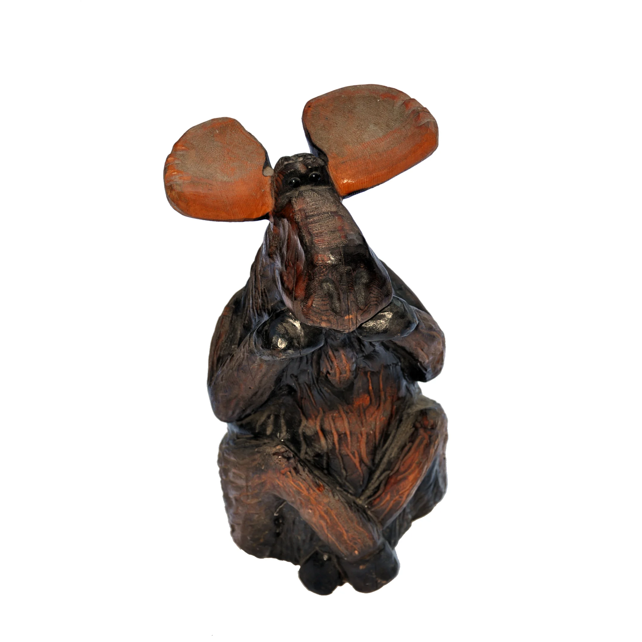 Kirk Topham carved wood moose