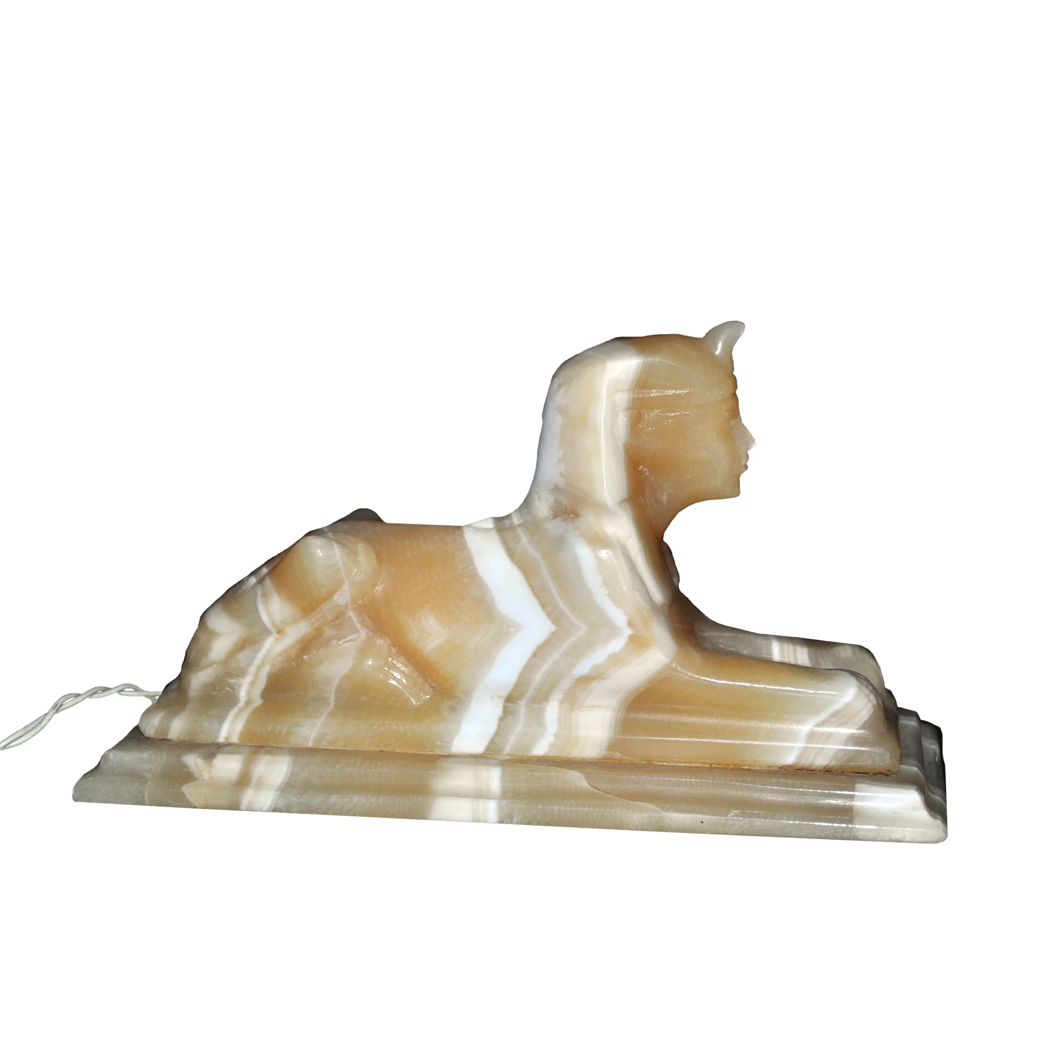 Alabaster Sphinx Lamp