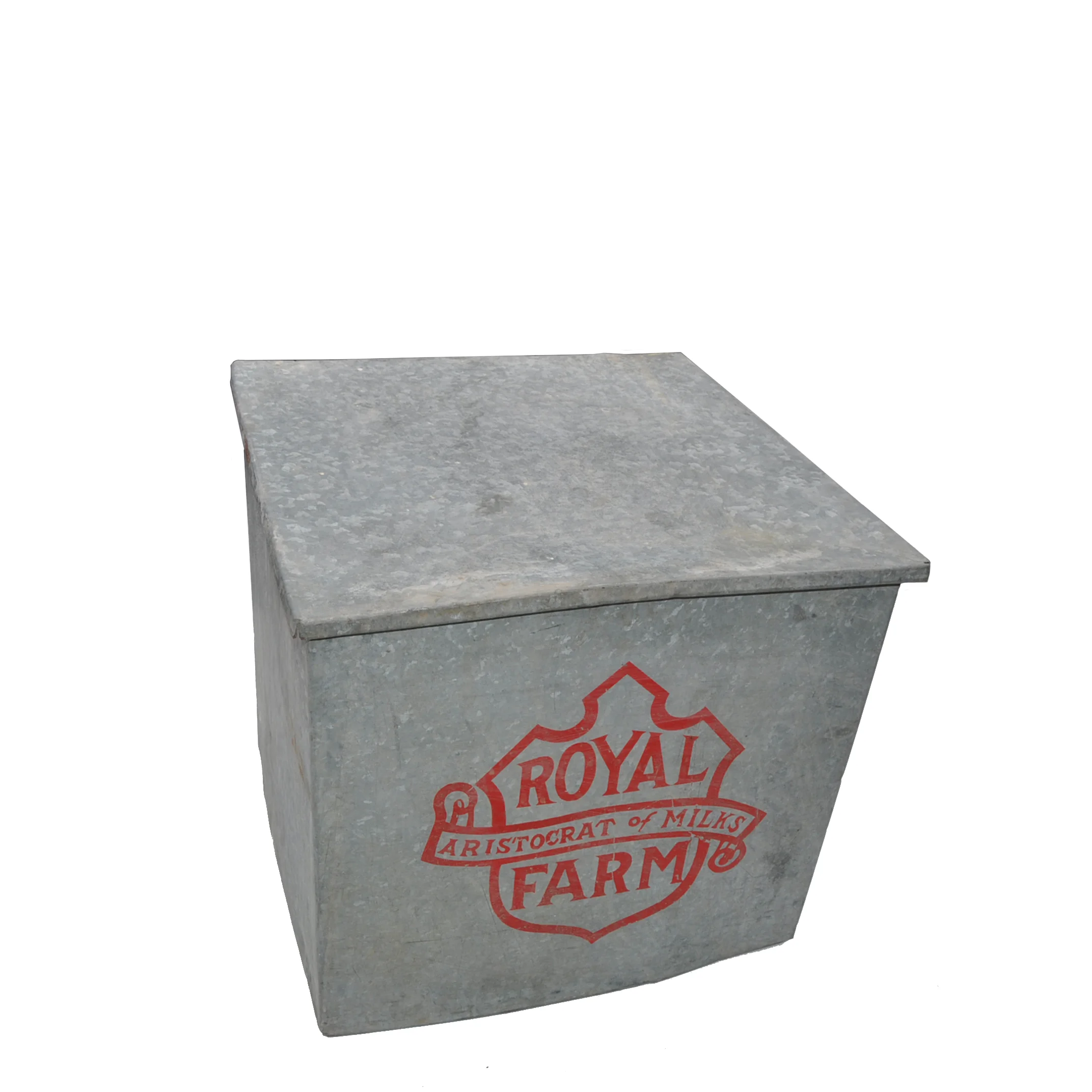 Vintage Royal Farm Milk Box