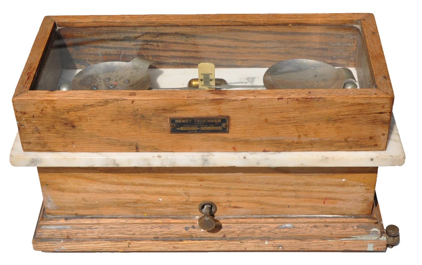 Vintage Henry Troemner Balance Scale Brass Philadelphia Apothecary