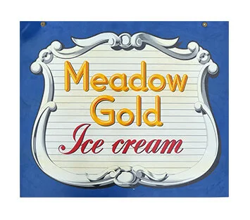 Vintage Ice Cream Metal Sign.