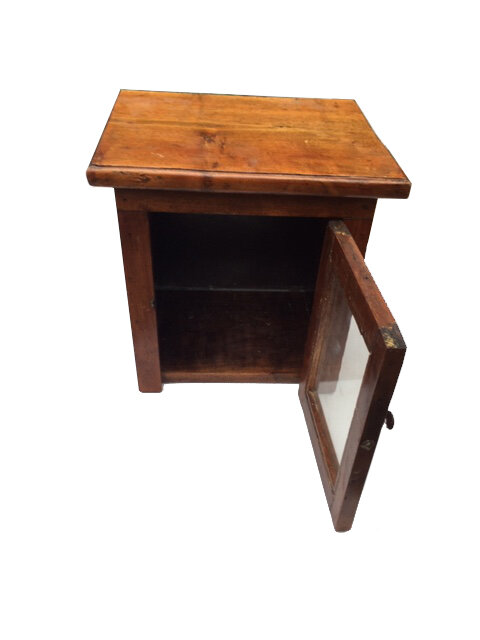 Antique Wood Medicine Cabinet