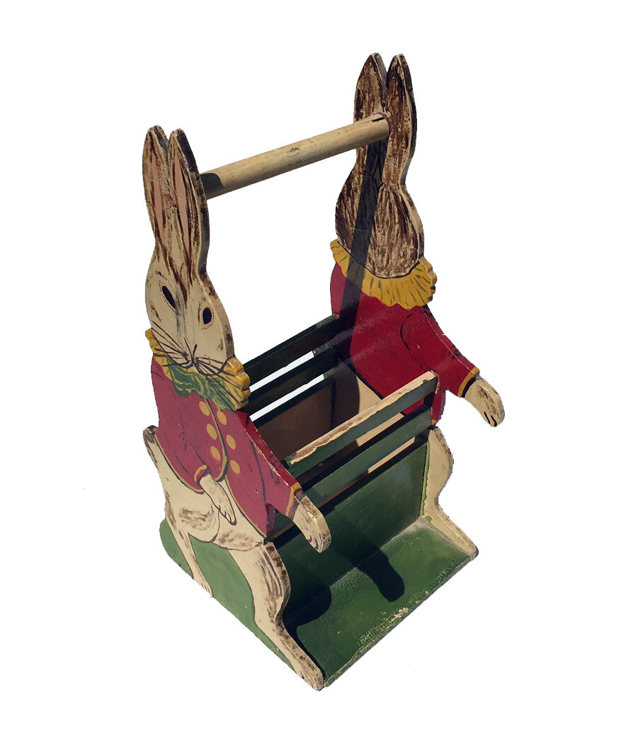 Vintage Wooden Easter Basket