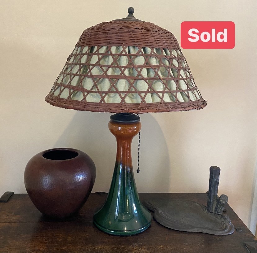 Awaji Pottery Lamp