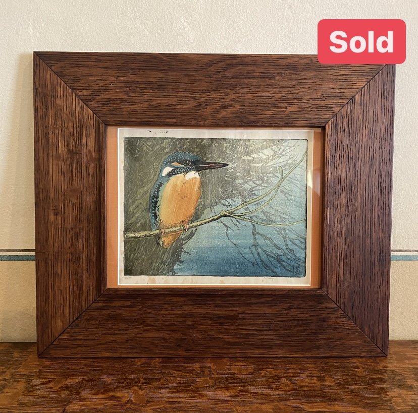 Allen Seaby KingFisher Woodblock