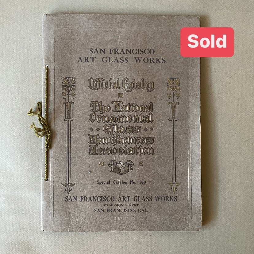 San Fransisco Art Glass Catalog 1910