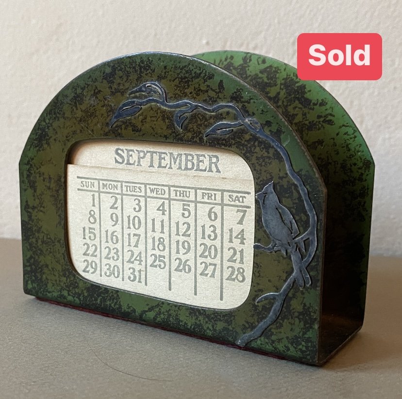 Heintz Art Metal Calendar Letter Holder