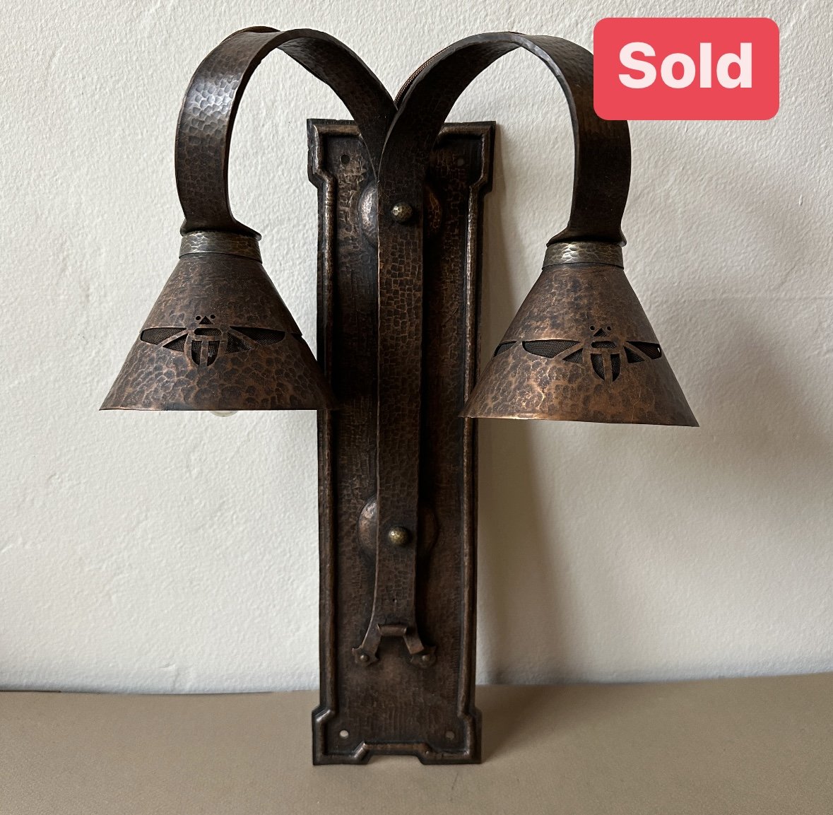 Harry Dixon &amp; Lillian Palmer Sconce