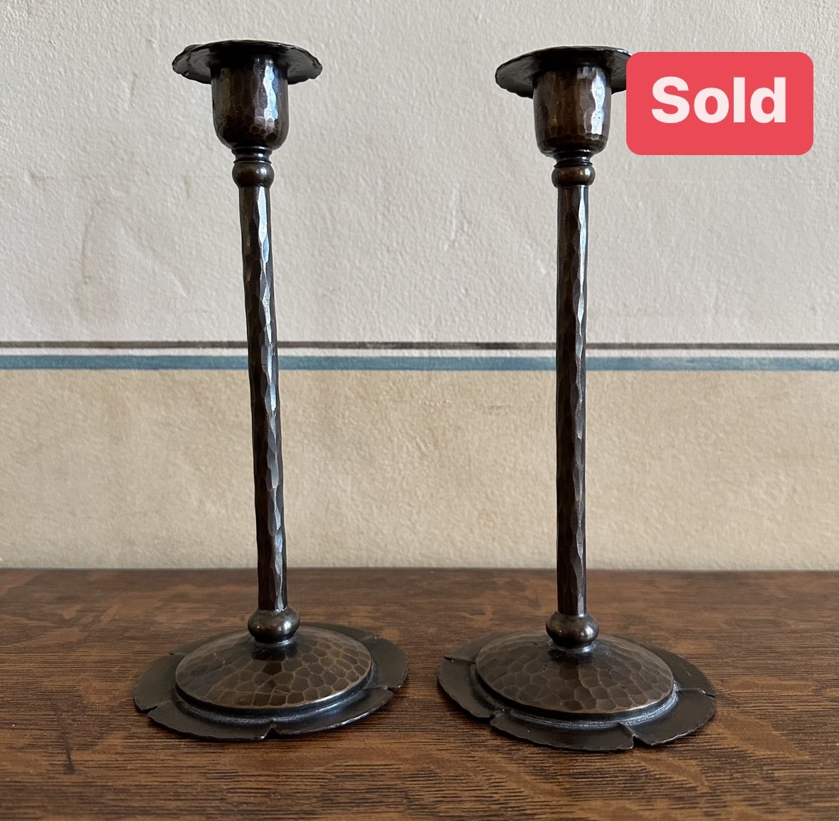 Roycroft Copper Candlesticks