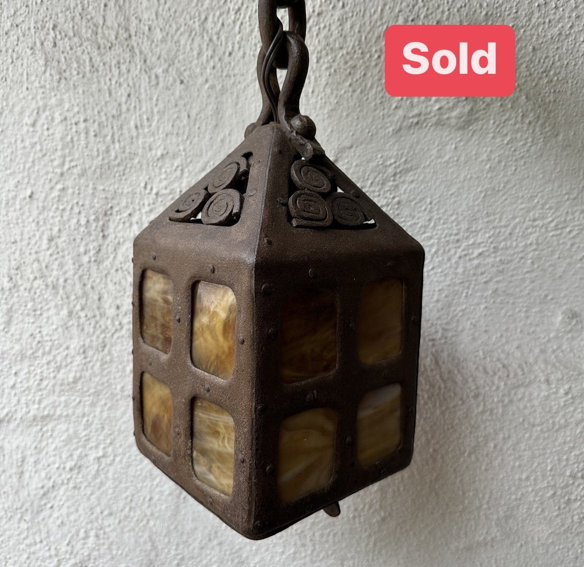 Arts &amp; Crafts Iron Lantern