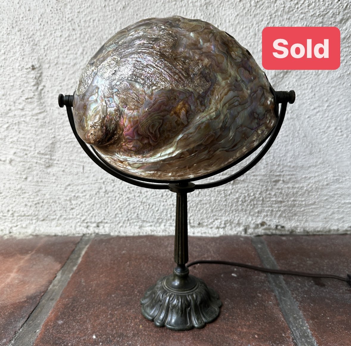 Arts &amp; Crafts Abalone Lamp