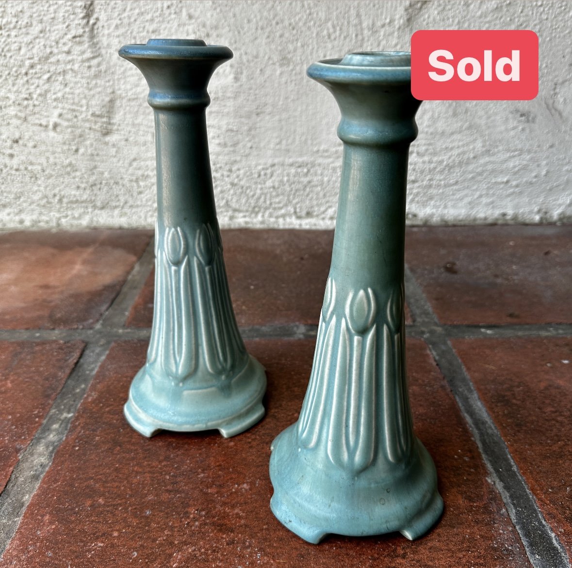 Rookwood Pottery Candlesticks