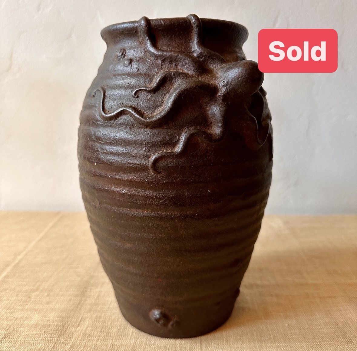 Asian Arts &amp; Crafts Iron Vase