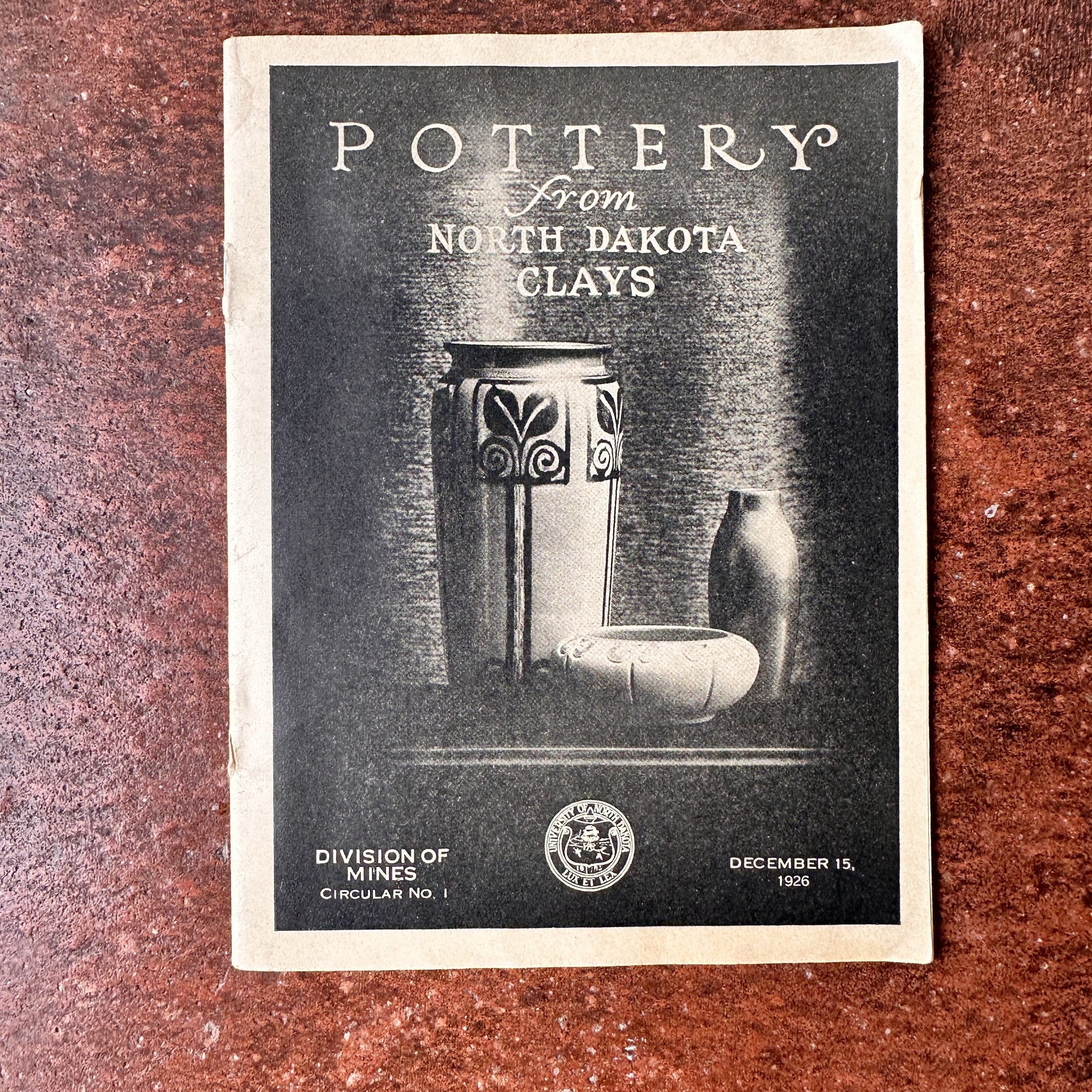 North Dakota Mines Pottery Brochure