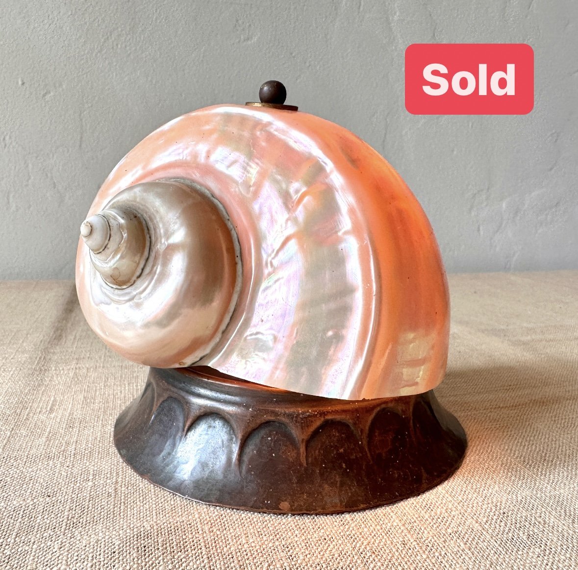 Arts & Crafts Shell Lamp