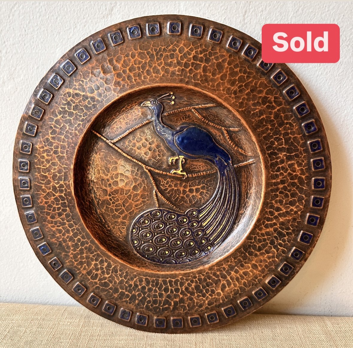 Ludwig Vierthaler Peacock Charger