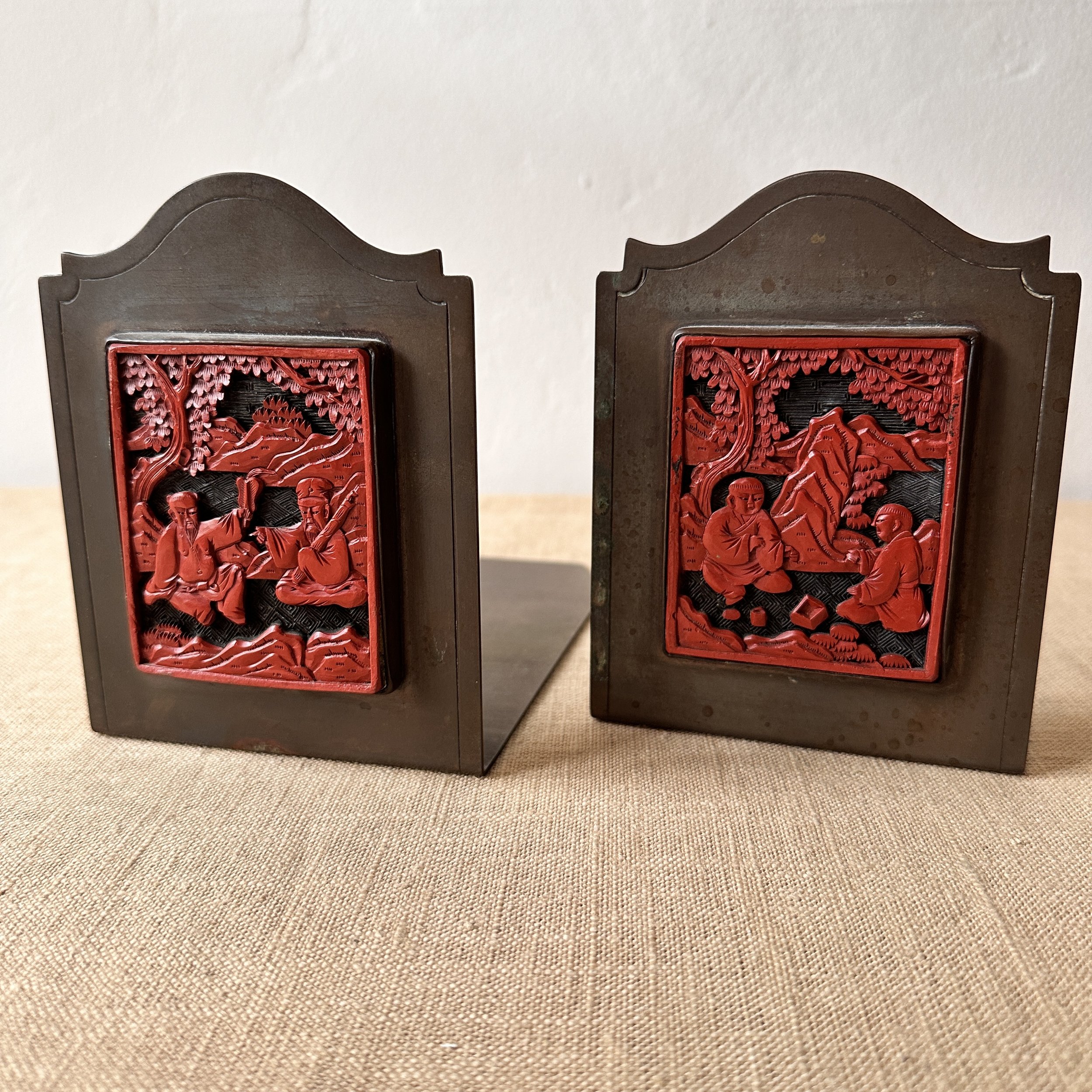 Potter Studio Cinnabar Bookends
