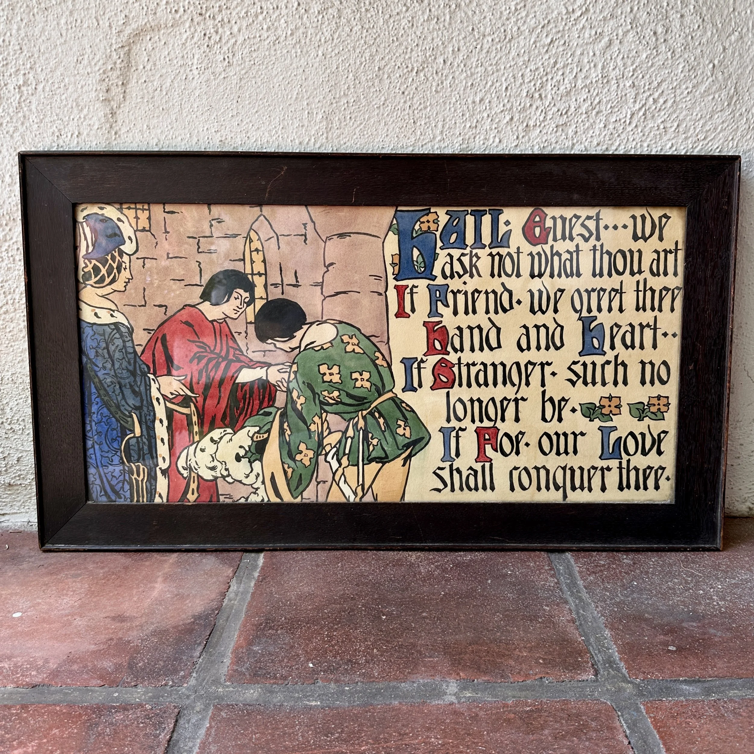 After Hyde Medieval Motto Watercolor