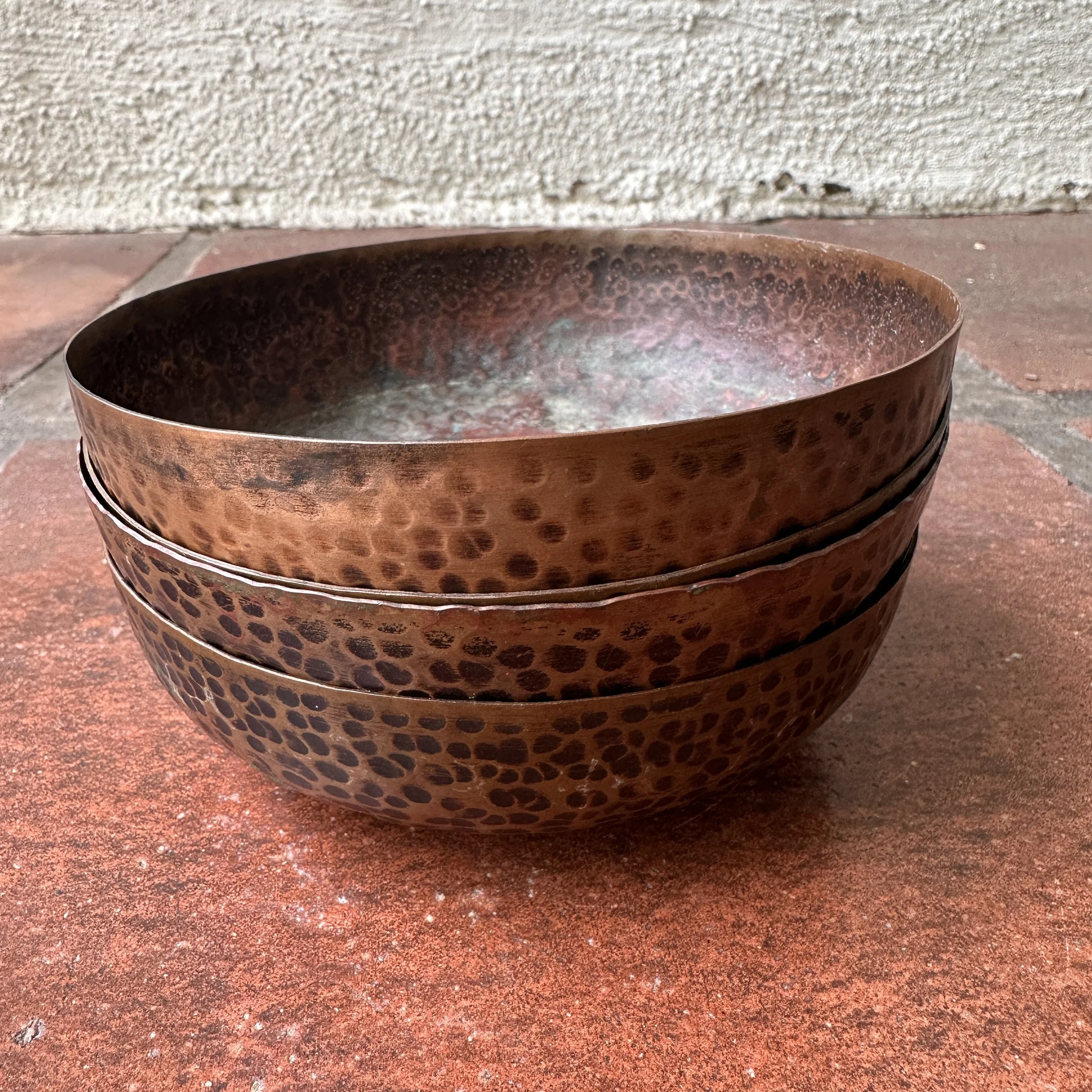 Benedict Copper Nut Bowls