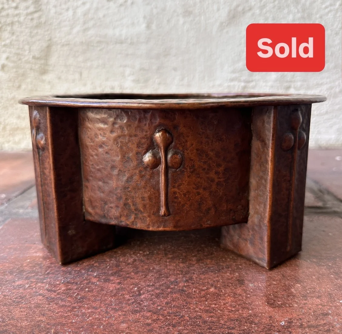 Prairie School Copper Planter